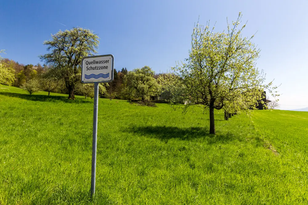 Quellwasser Schutzone